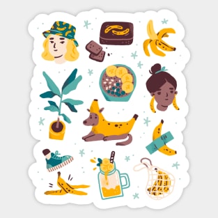 All Things Banana Sticker